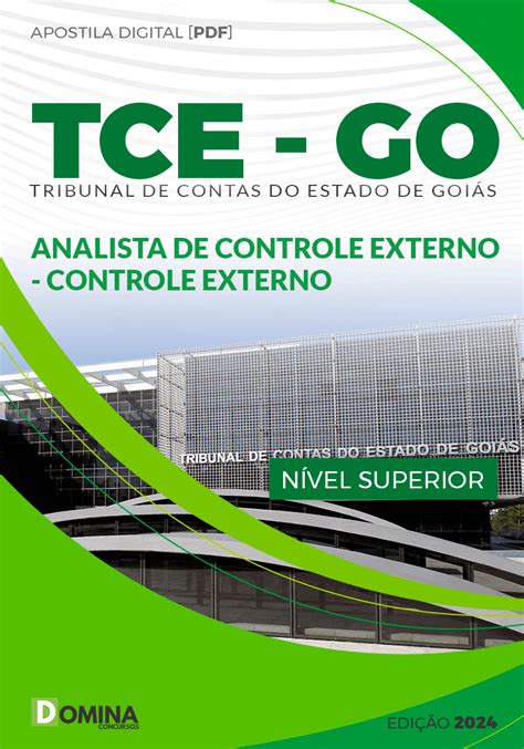 Apostila Tce Go Analista De Controle Externo