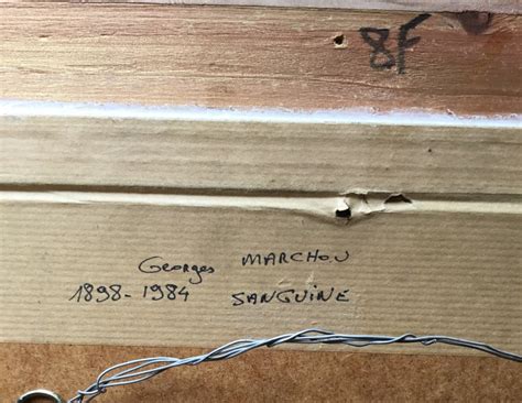 Proantic Lying Naked Woman Sanguine Signed Georges Marchou