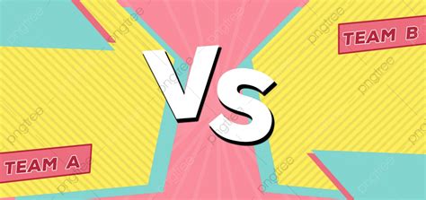 Versus Background Pastel Yellow And Pink Game Vector, Background, Fight ...