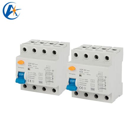 Type B RCD 63A 240V 2p 4p For AC EV Charger RCCB RCD And RCCB RCD