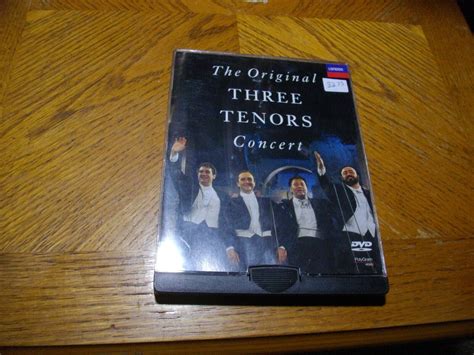 The Original Three Tenors Concert Original Case Dvd Ebay