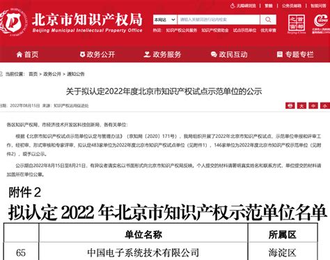 以创新驱驰，中国系统获评2022 年度北京市知识产权示范单位 中国系统官网