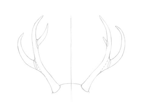 How To Draw Antlers Step By Step