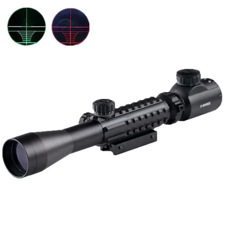 C3 9x40eg Tactical Optical Rifle Scope Red Green Dot Scope Illuminated