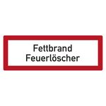 Feuerwehrzeichen Fettbrand Feuerl Scher Aufkleber Shop