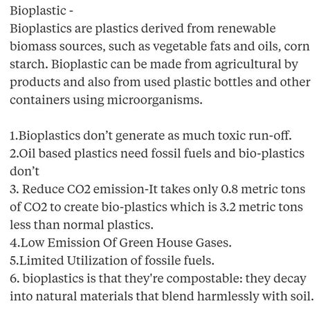 advantages of bioplastics over plastics? - Brainly.in