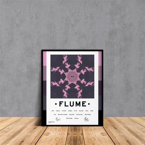 Flume Polaroid Album Tracklist Poster Flume Poster Hi This Is Flume Poster Sold By Graham