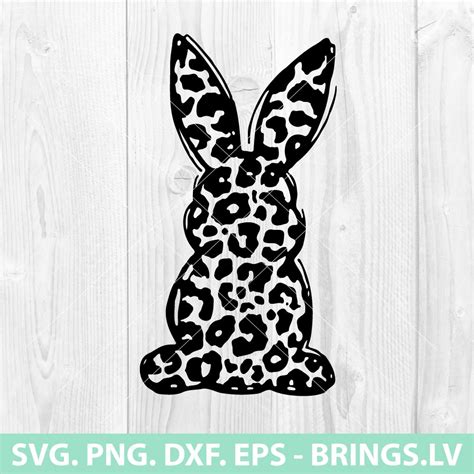 Easter Bunny Leopard SVG Bunny Leopard Print SVG Bunny Svg