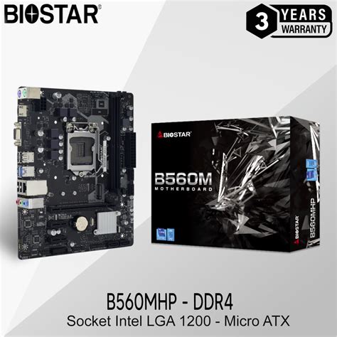 Jual Biostar B560MHP DDR4 Socket LGA 1200 Motherboard Micro ATX