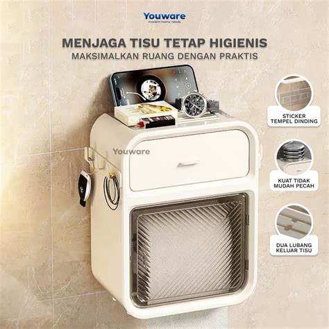 Jual Youware Saige Kotak Tisu Dinding Gantung Kotak Tisu Toilet