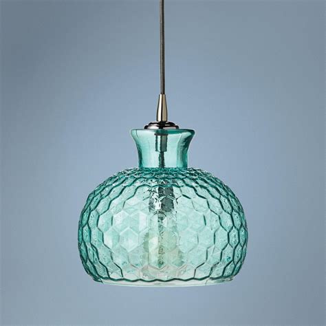 Clark Collection 10 Wide Aqua Jamie Young Glass Pendant 4y529 Lamps Plus Mini Pendant