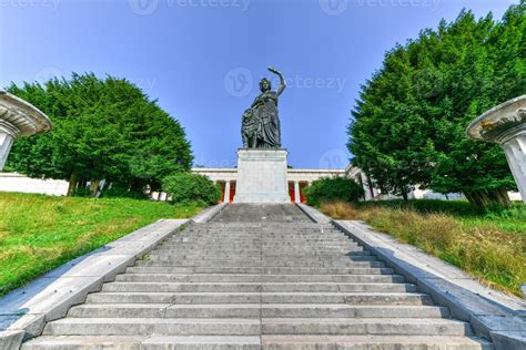 Bavaria Statue And Ruhmeshalle Hall Of Fame In Munich Germany