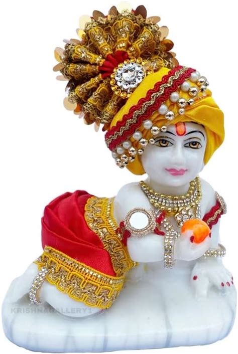 Buy Krishnagallery1 Marble Dust Laddu Gopal Kanha Ji Statue Murti Bal