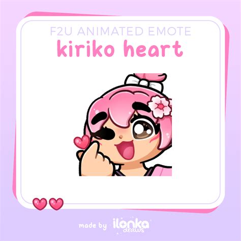 F2u Sakura Kiriko Heart Animated Emote Ilonkadrawss Ko Fi Shop Ko Fi ️ Where Creators Get