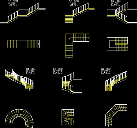 Detalle Escalera De Concreto Armado En Autocad Librer A Cad