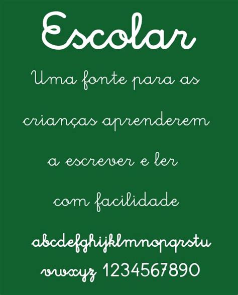 Letras Escolar Portugal De Paulo Heitlinger Typefaces Em Variante Escolar Brasil