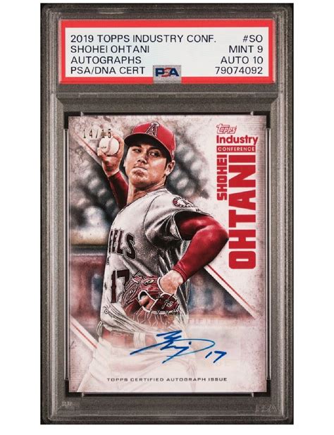 Topps Industry Conference Autographs Shohei Ohtani Le Auto