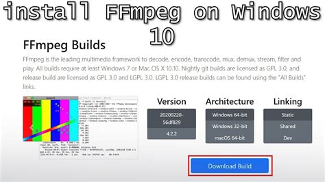 Step By Step Guide To Install Ffmpeg On Windows Youtube