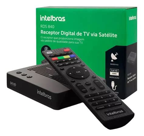 Receptor Parabólica Digital Intelbras Tv Via Satélite Rds840 Frete grátis