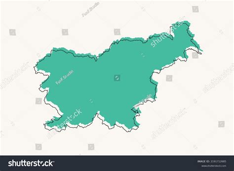 Slovenia Map World Map International Vector Stock Vector (Royalty Free ...