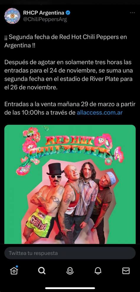 Los Red Hot Chili Peppers Agregaron Un Nuevo Show En Argentina En Qu