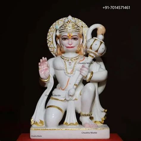 Marble Veer Hanuman Ji Statue 24 Inches Home At Rs 65500 In Udaipur