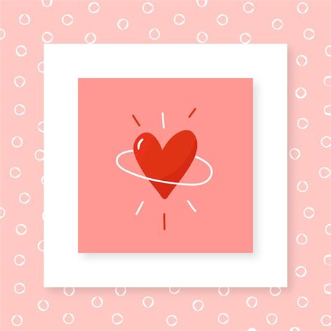 Tarjeta del día de san valentín vectorial linda tarjeta con corazones