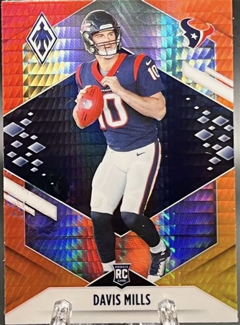 Panini Phoenix Davis Mills Rc Fire Burst Prizm Rookie Texans