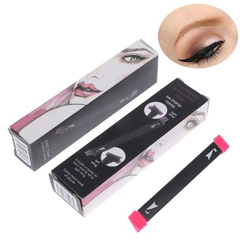 2 Size Stamps Eyeliner Tool Makeup Wing Style Cat Eye Women Cosmetic