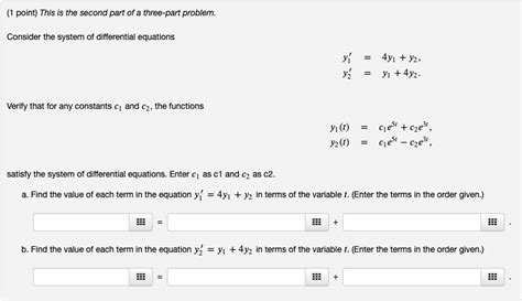 Solved Consider The System Of Differential Chegg