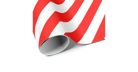 Candy Apple Red Diagonal Stripe Wrapping Paper Zazzle