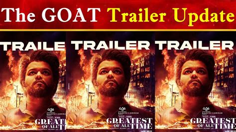 The Goat Trailer Update Thalapathy Vijay Venkat Prabhu Youtube