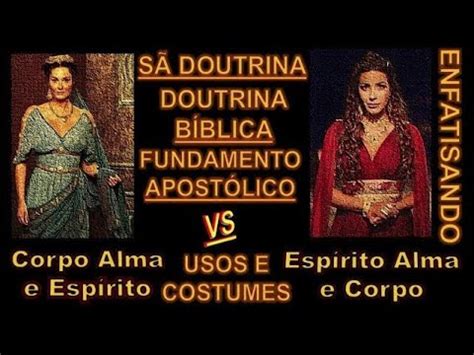 AOS DA SÃ DOUTRINA ESPÍRITO ALMA E CORPO x CORPO ALMA E ESPÍRITO