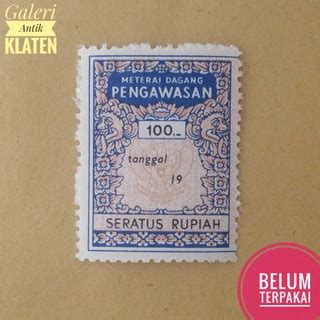 Jual Materai Dagang Pengawasan Rp 100 Rupiah Tahun 1960 1965 Matrai