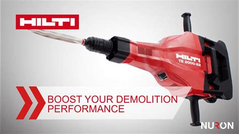 Hilti TE 2000 22 Cordless Jackhammer Boost Your Demolition