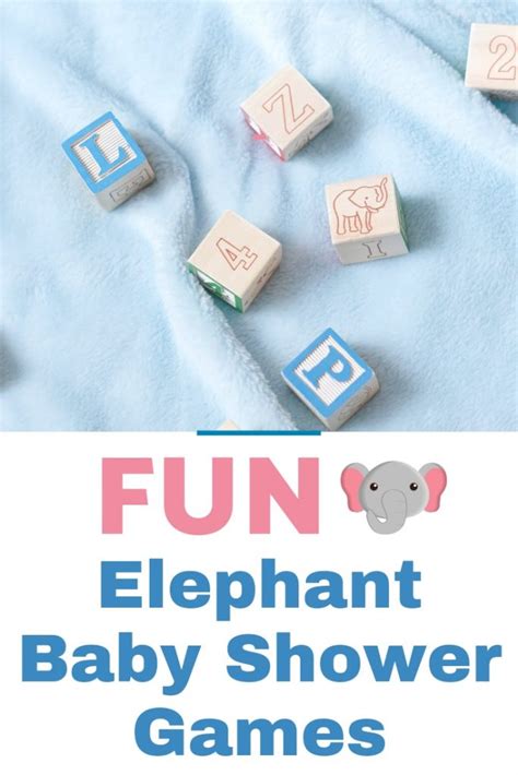 Fun Elephant Baby Shower Games - for up to 80 Guests