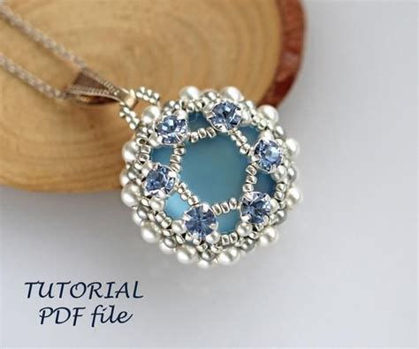 Digital Pdf File Tutorial The Beadwork Tutorial Pendant Luna With