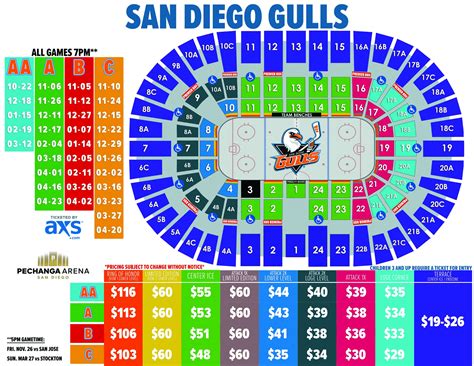 Pechanga Arena San Diego Seating Chart Pe