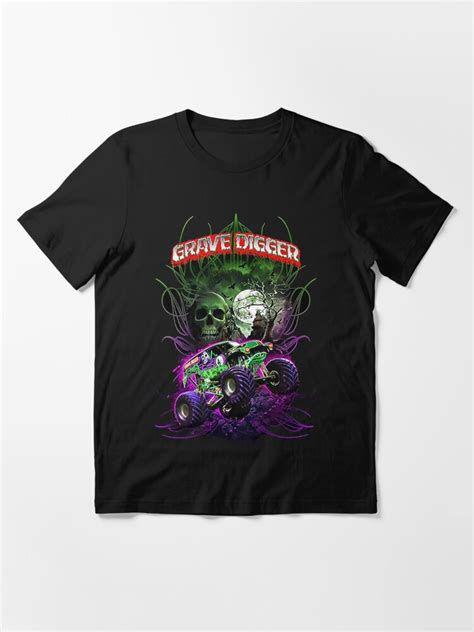 Grave Digger Monster Jam Monster Truck T Shirt For Sale By Elhadif