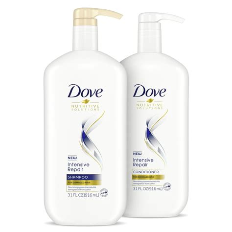 Dove Nutritive Solutions Shampoo And Conditioner With Pump Intensive Repair 31 Oz 2 Count