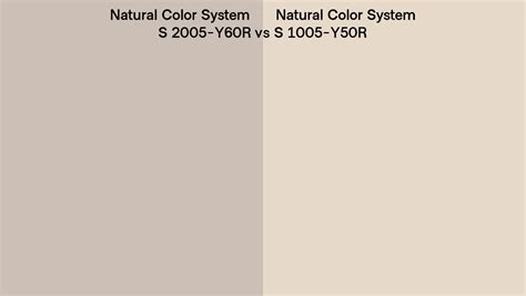 Natural Color System S 2005 Y60r Vs S 1005 Y50r Side By Side Comparison