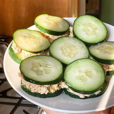 Leah 🥑 On Instagram “tuna Cucumber “sandwiches” A Light