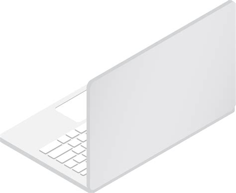 Isometric Laptop Isolated 3d 28078361 Png