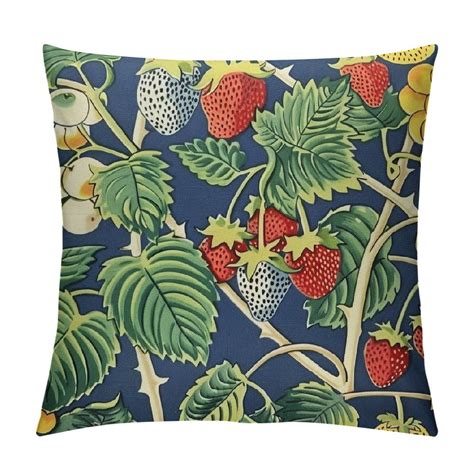 Gosmith Chinoiserie Style Lumbar Throw Pillow Cover Summer Lemon