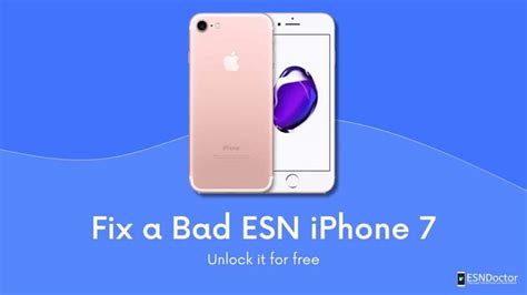 How To Fix A Bad ESN IPhone 7 For Free