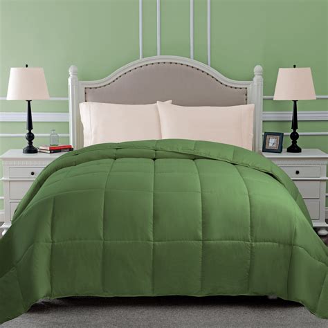 Classic Down Alternative Hypoallergenic Comforter Terrace Green Full