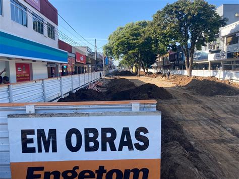 Obra Do Calçadão De Araranguá Deve Ser Entregue Em Dezembro Cotidiano