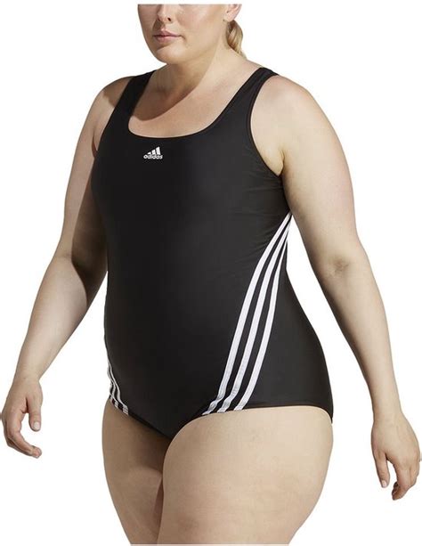 Adidas Sportswear Stripes Zwempak Grote Maat Dames Zwart X Bol