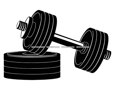 Dumbell Svg 2 Dumbell Dxf Dumbell Png Dumbell Clipart Etsy