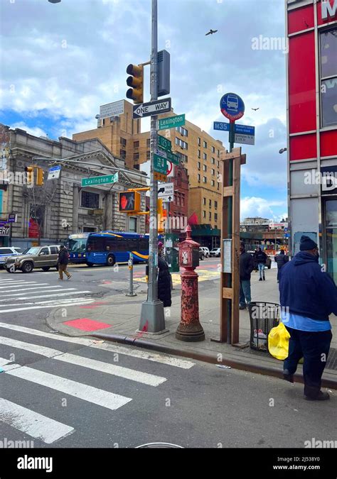 The Corner Of Th Street And Lexington Avenue In East Harlem